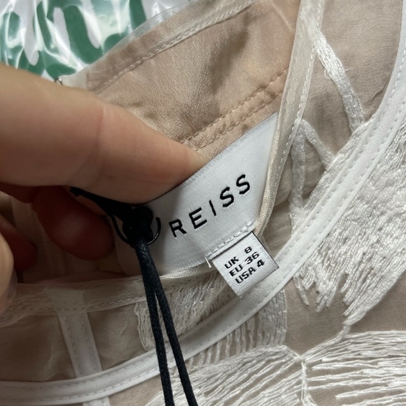 Reiss Ines Embroidered Dress. - Picture 10 of 10